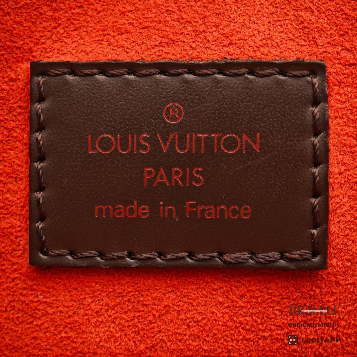 LOUIS VUITTON Damier Ebene Sac Plat Tote N51140 Handbag Brown【ImportFeeFREE】