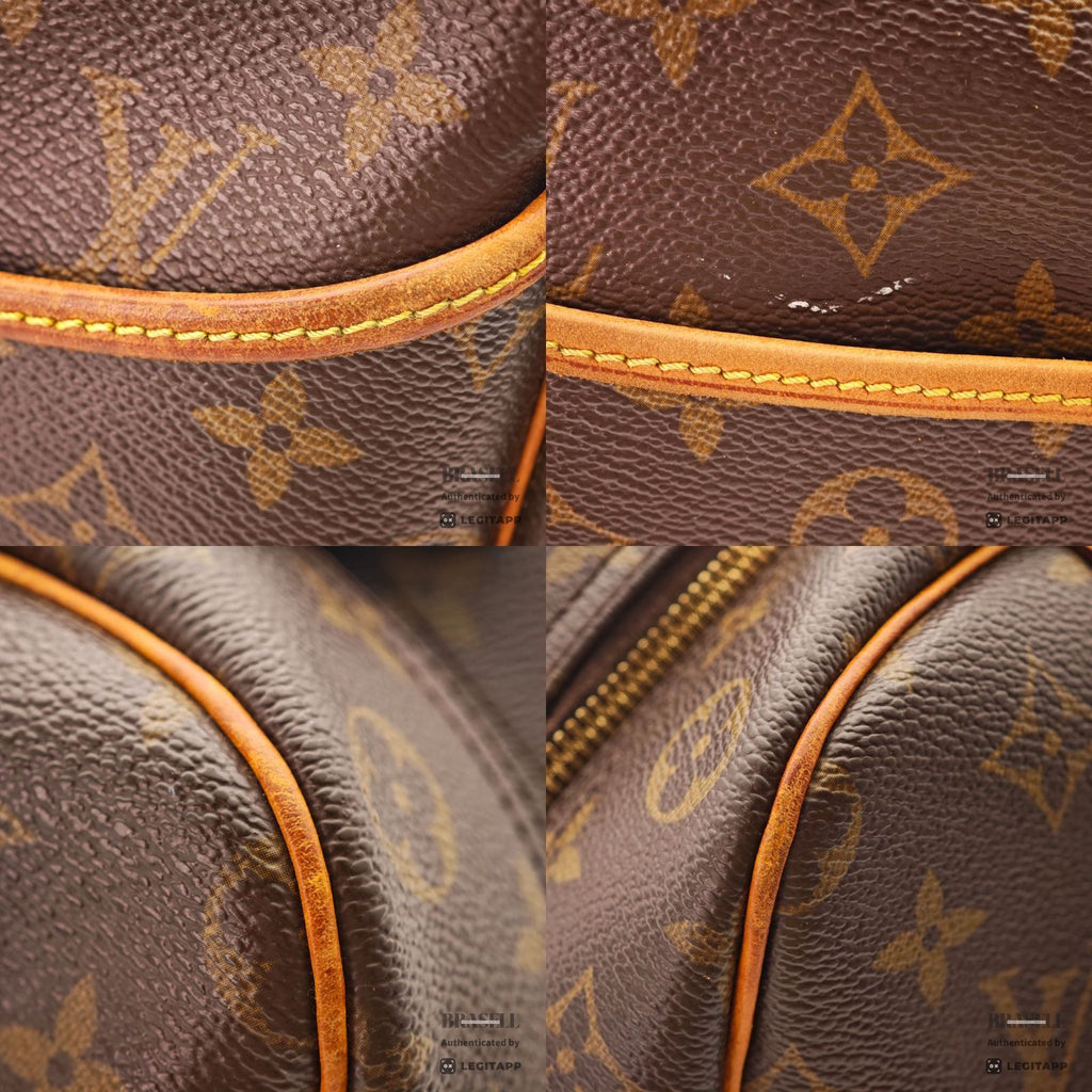 LOUIS VUITTON Monogram Deauville M47270 Handbag Brown【ImportFeeFREE】