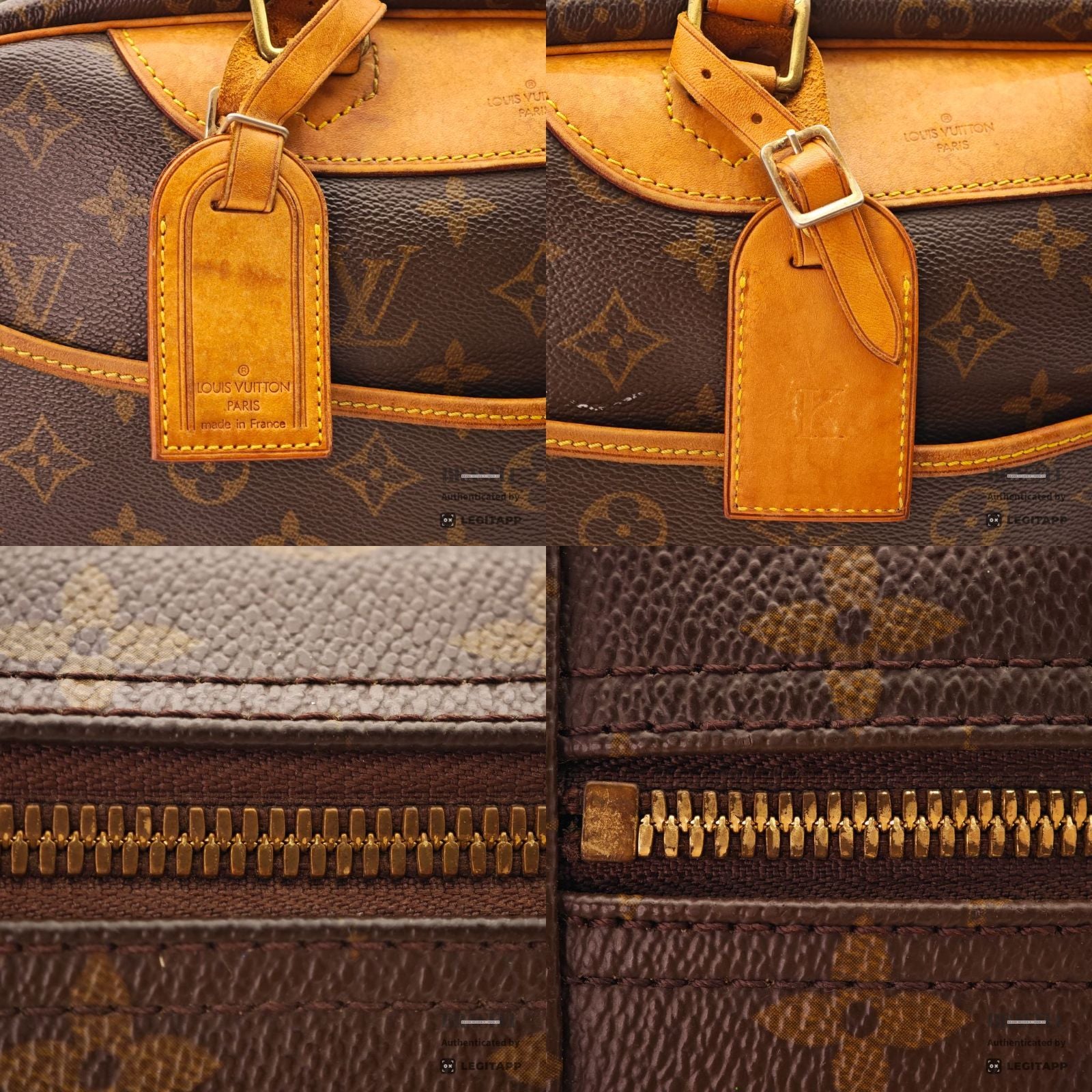 LOUIS VUITTON Monogram Deauville M47270 Handbag Brown【ImportFeeFREE】