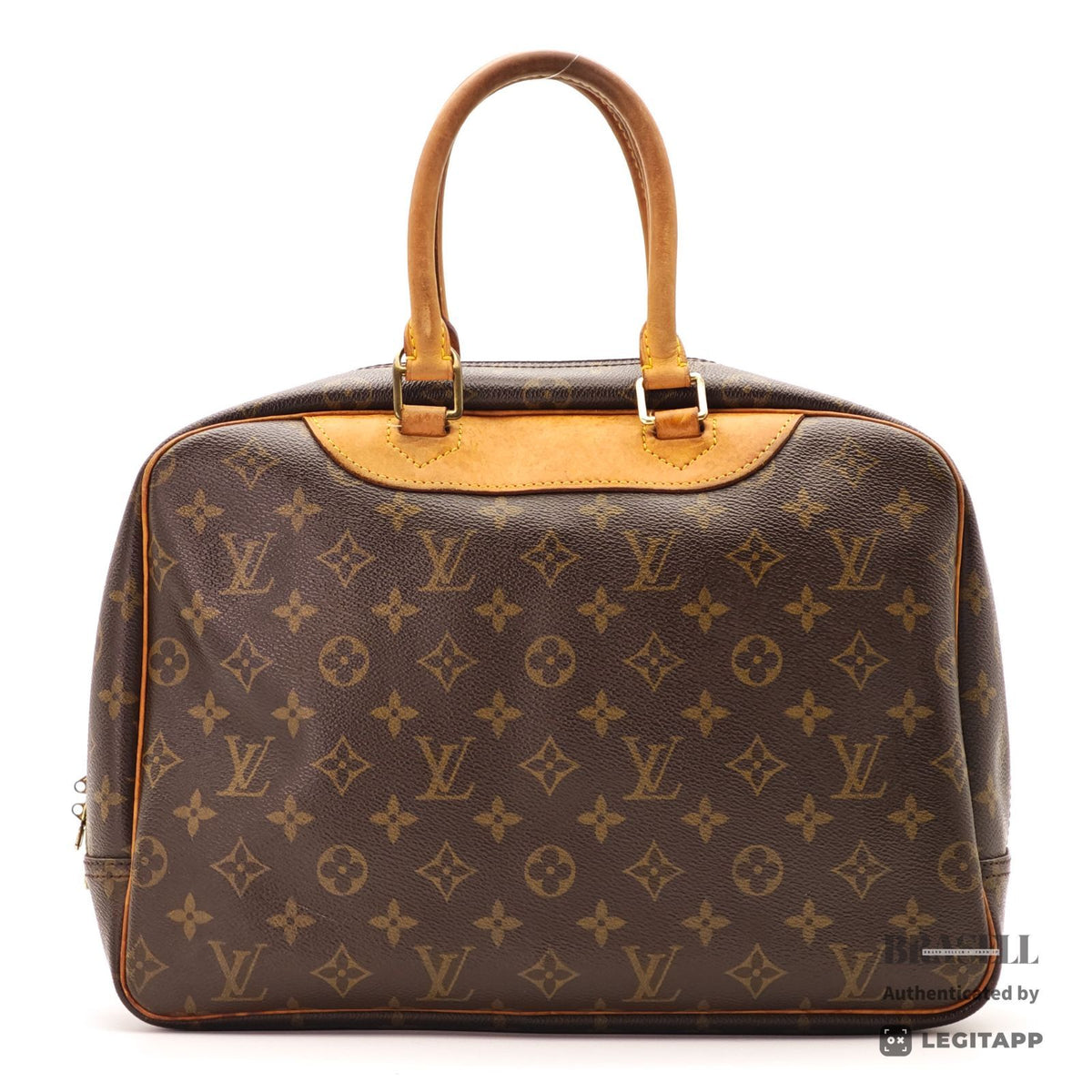 LOUIS VUITTON Monogram Deauville M47270 Handbag Brown【ImportFeeFREE】