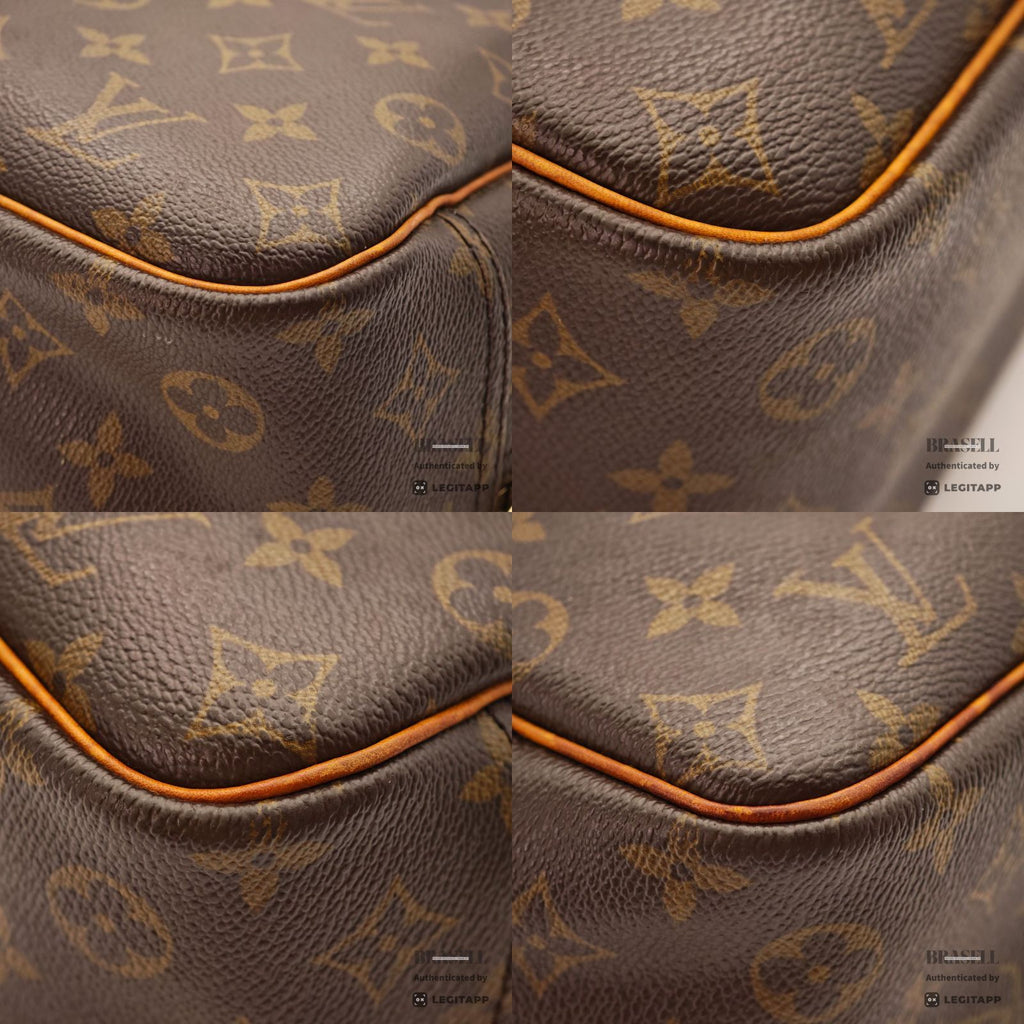 LOUIS VUITTON Monogram Deauville M47270 Handbag Brown【ImportFeeFREE】