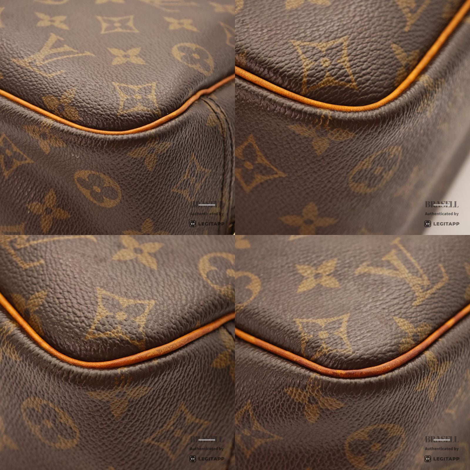 LOUIS VUITTON Monogram Deauville M47270 Handbag Brown【ImportFeeFREE】