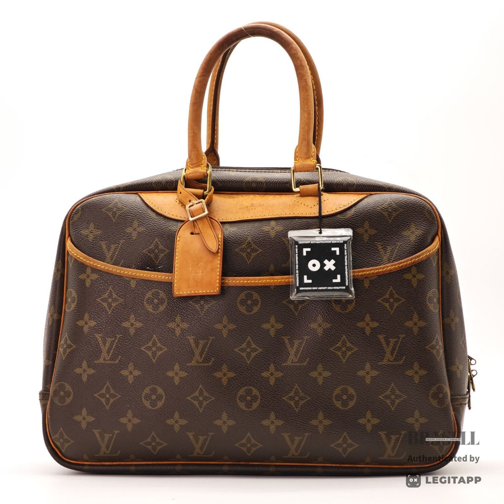 LOUIS VUITTON Monogram Deauville M47270 Handbag Brown【ImportFeeFREE】