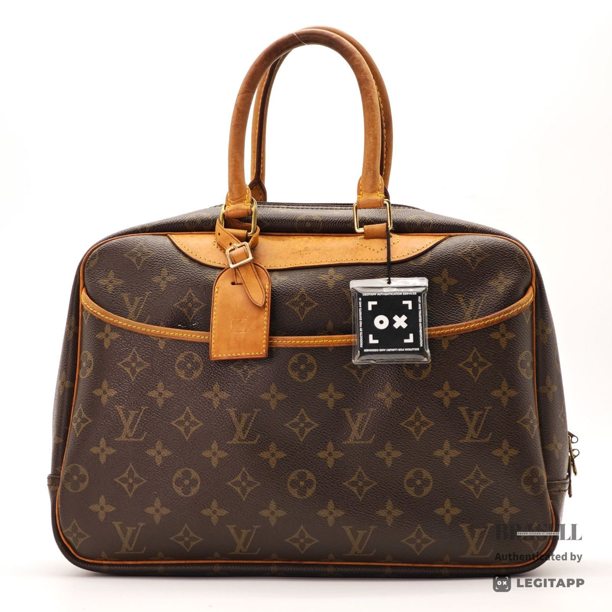 LOUIS VUITTON Monogram Deauville M47270 Handbag Brown【ImportFeeFREE】