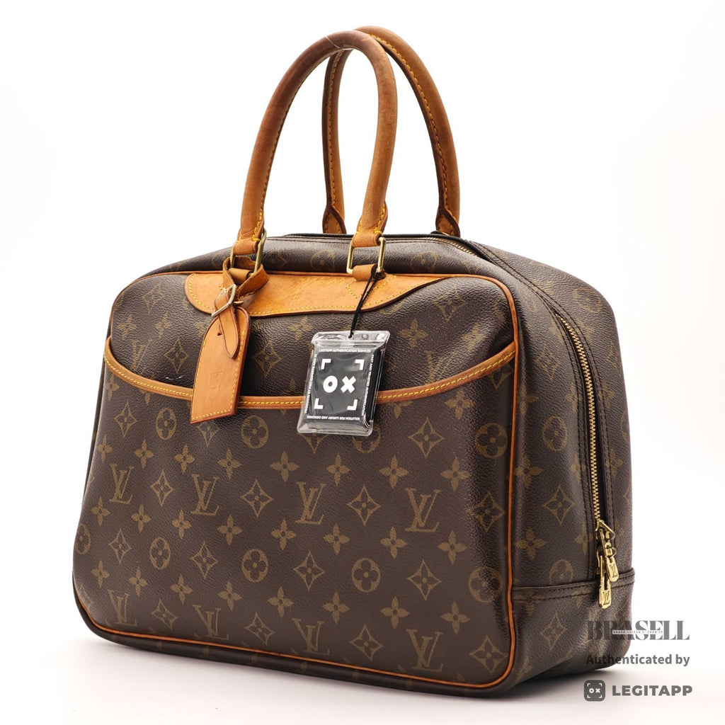 LOUIS VUITTON Monogram Deauville M47270 Handbag Brown【ImportFeeFREE】