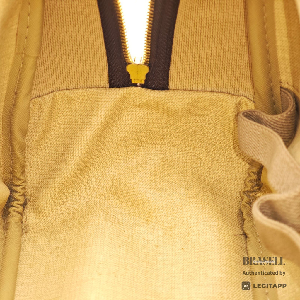 LOUIS VUITTON Monogram Deauville M47270 Handbag Brown【ImportFeeFREE】