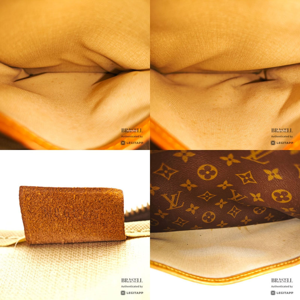 LOUIS VUITTON Monogram Deauville M47270 Handbag Brown【ImportFeeFREE】
