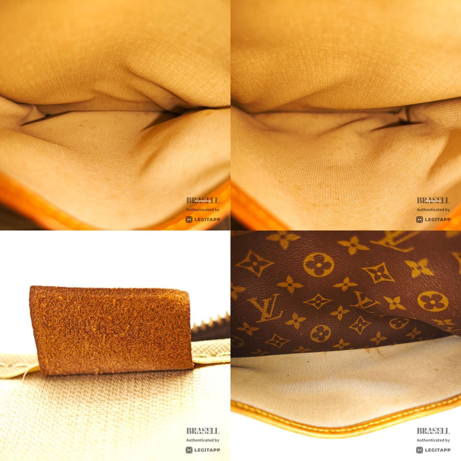 LOUIS VUITTON Monogram Deauville M47270 Handbag Brown【ImportFeeFREE】