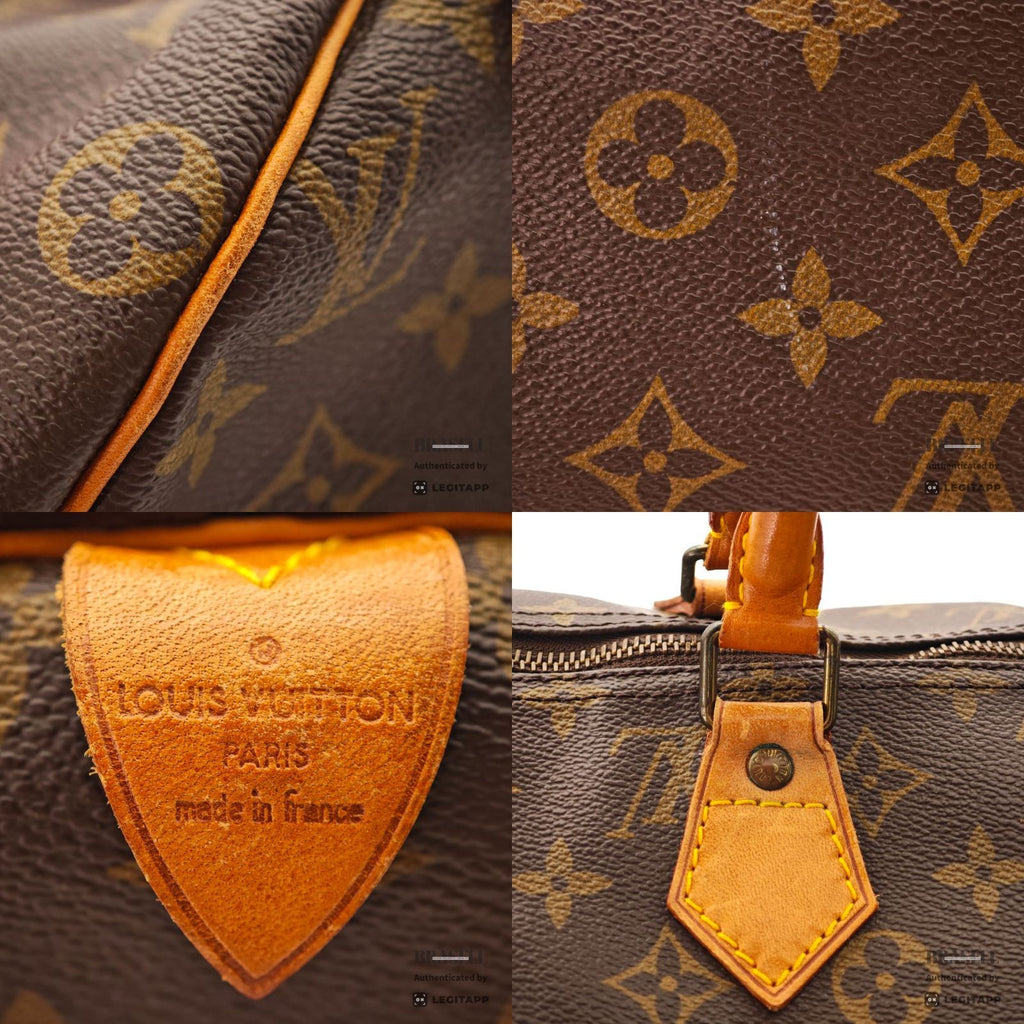 LOUIS VUITTON Monogram Speedy 40 M41522 Handbag Brown【ImportFeeFREE】