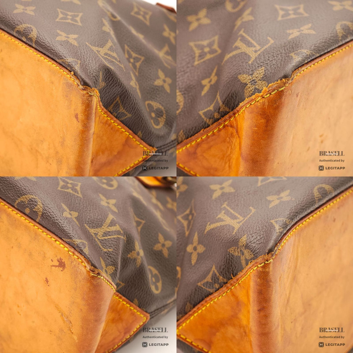 LOUIS VUITTON Monogram Cabas Piano M51148 Tote Bag Brown【ImportFeeFREE】