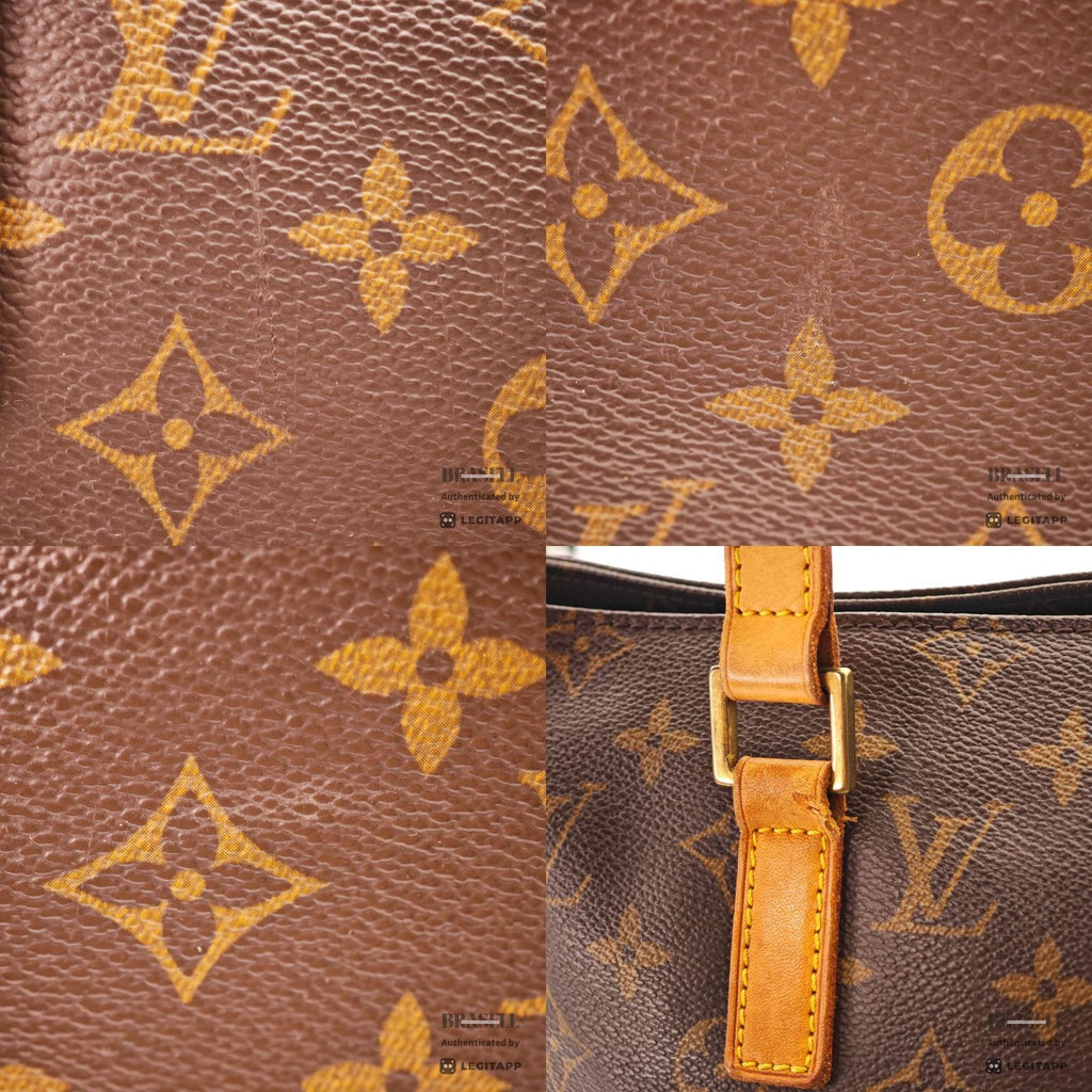 LOUIS VUITTON Monogram Cabas Piano M51148 Tote Bag Brown【ImportFeeFREE】