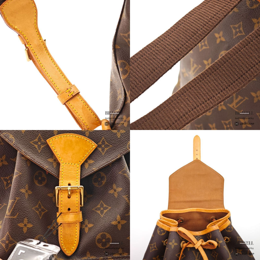 LOUIS VUITTON Monogram Montsouris GM M51135 Backpack ImportFeeFREE】