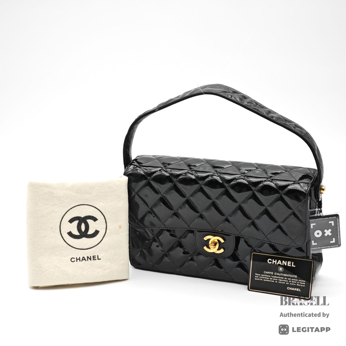 CHANEL Matelasse Handbag Black Women's Dust Bag Guarantee Card【ImportFeeFREE】