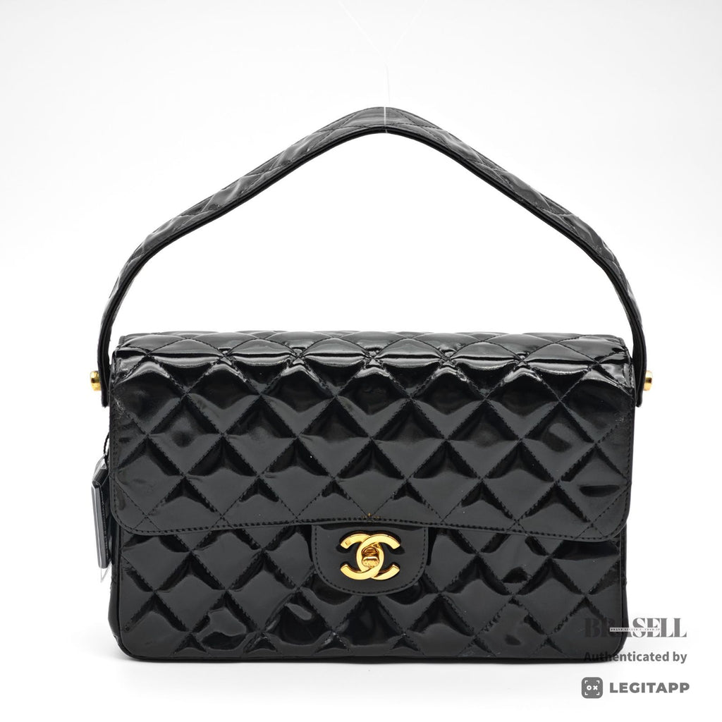 CHANEL Matelasse Handbag Black Women's Dust Bag Guarantee Card【ImportFeeFREE】