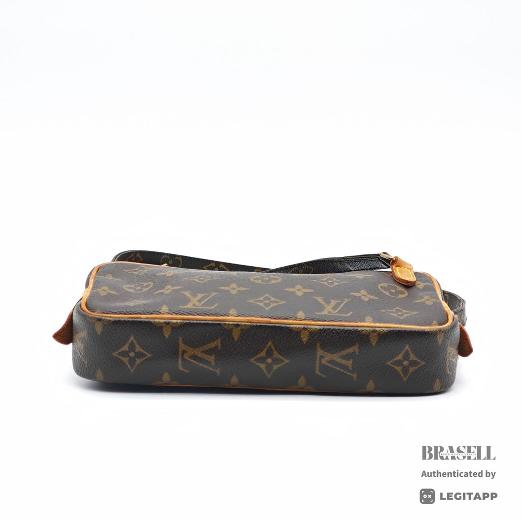 LOUIS VUITTON Monogram Pochette Marly M51828 Shoulder Bag Brown【ImportFeeFREE】