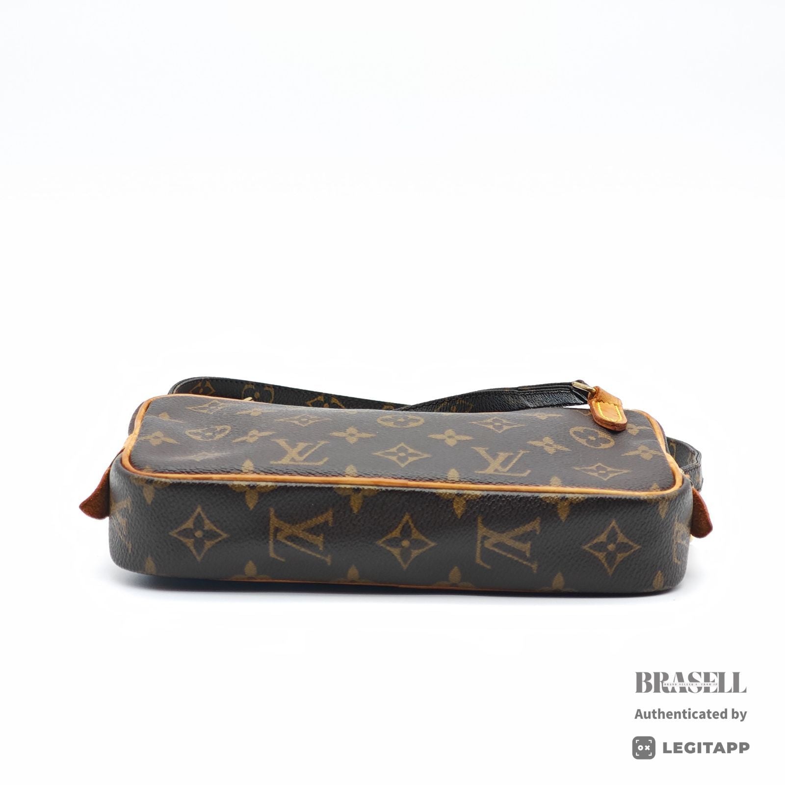 LOUIS VUITTON Monogram Pochette Marly M51828 Shoulder Bag Brown【ImportFeeFREE】