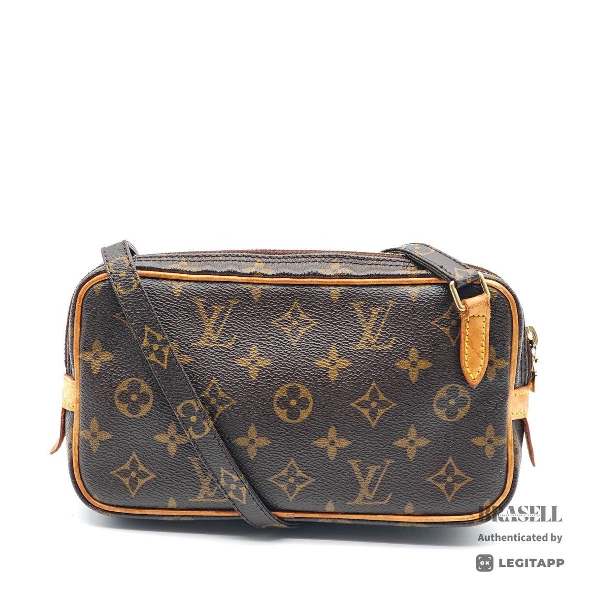 LOUIS VUITTON Monogram Pochette Marly M51828 Shoulder Bag Brown【ImportFeeFREE】