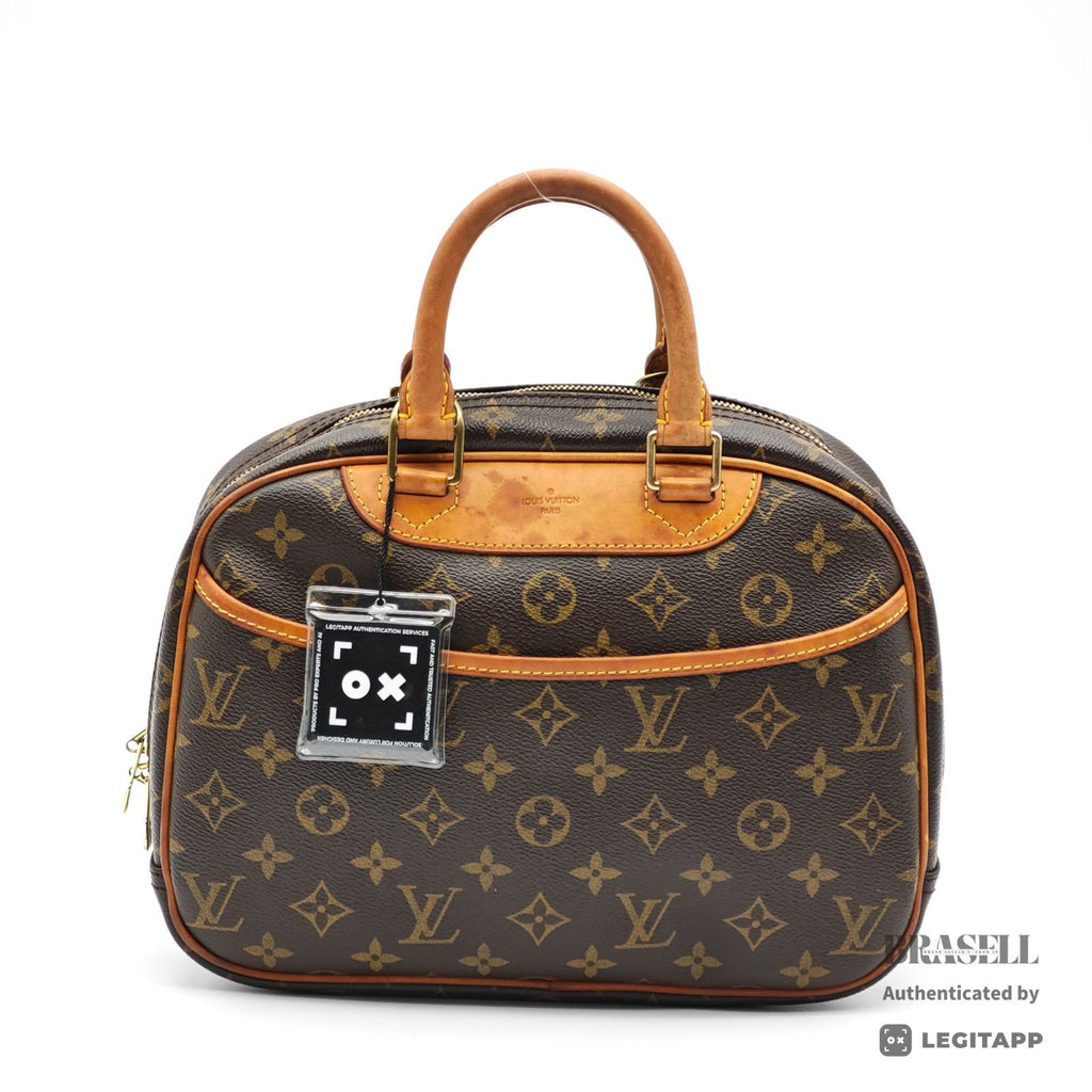 LOUIS VUITTON Monogram Trouville M42228 Handbag Brown【ImportFeeFREE】