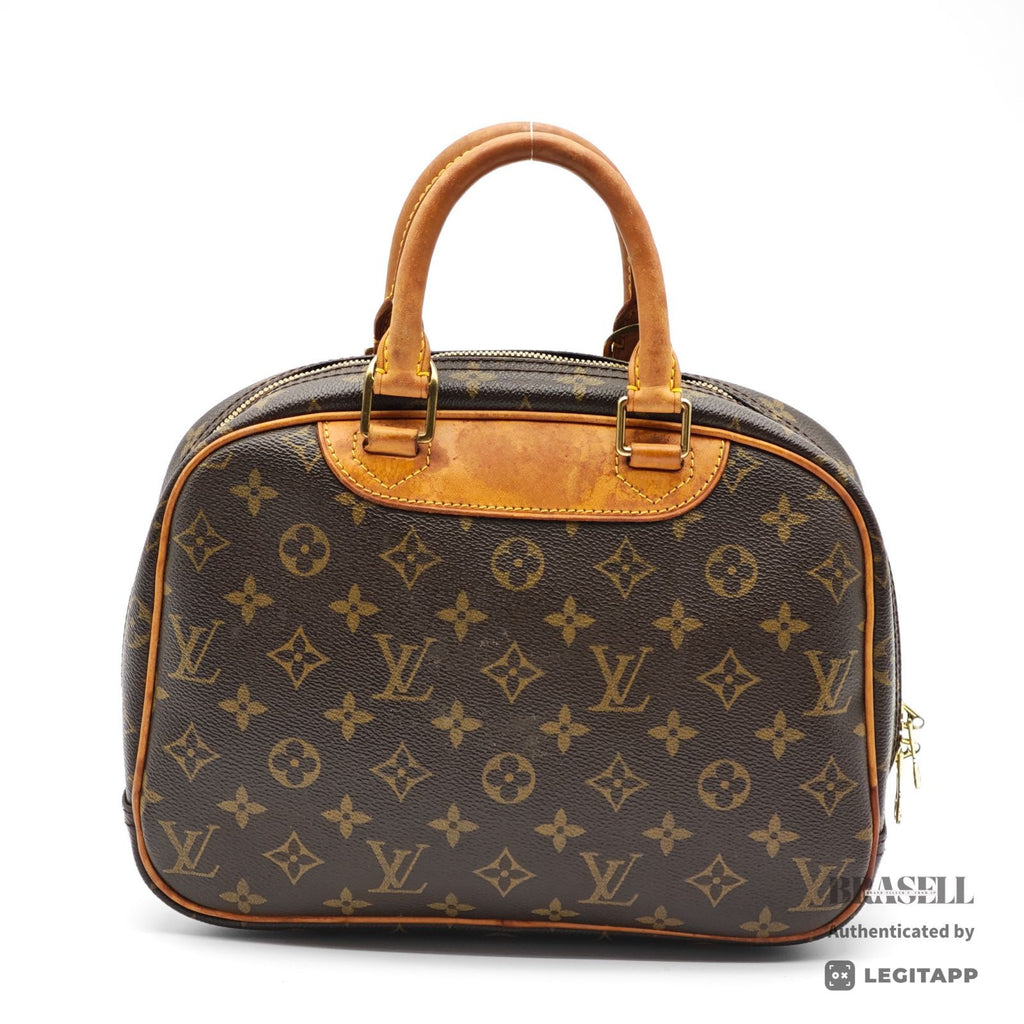 LOUIS VUITTON Monogram Trouville M42228 Handbag Brown【ImportFeeFREE】
