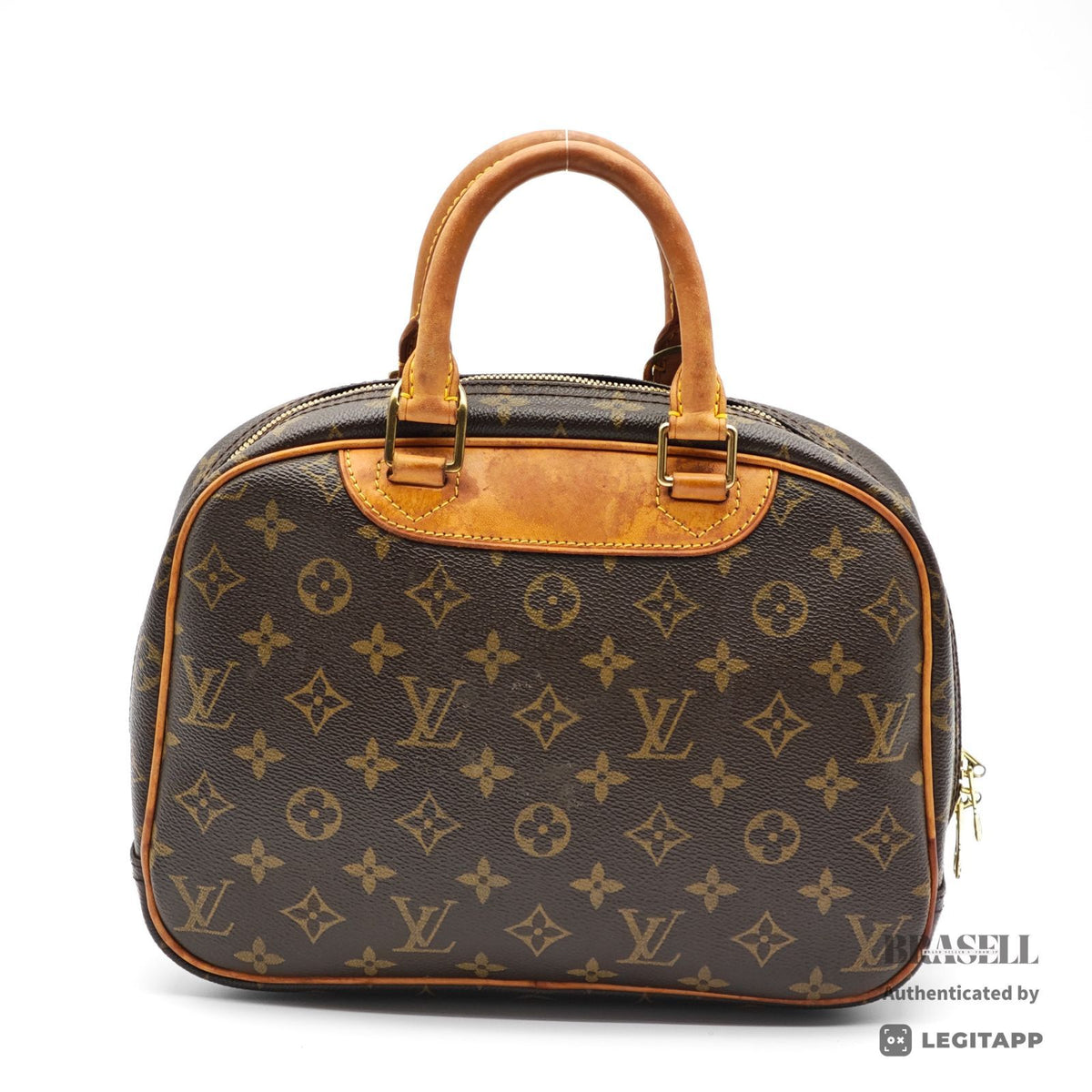 LOUIS VUITTON Monogram Trouville M42228 Handbag Brown【ImportFeeFREE】