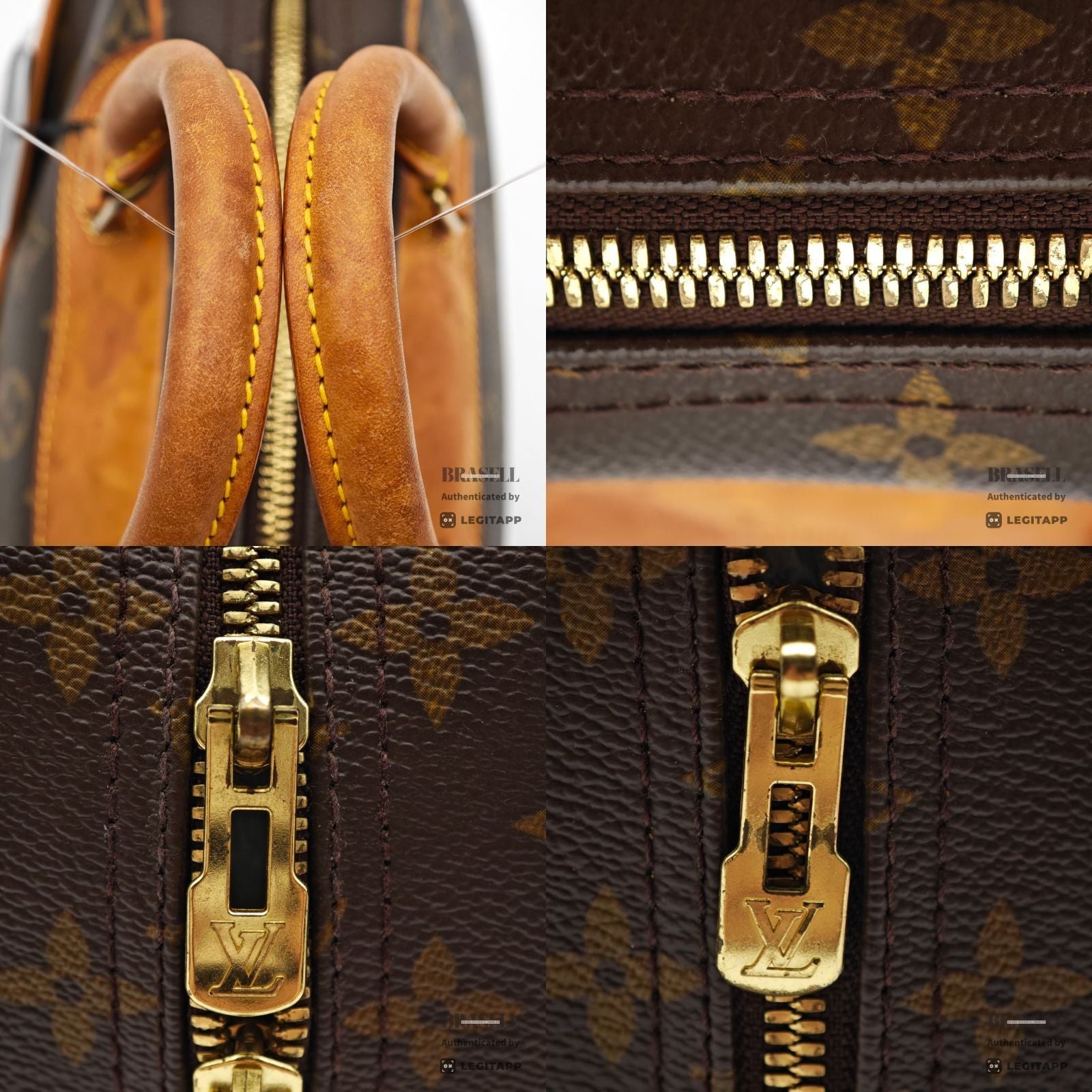 LOUIS VUITTON Monogram Trouville M42228 Handbag Brown【ImportFeeFREE】