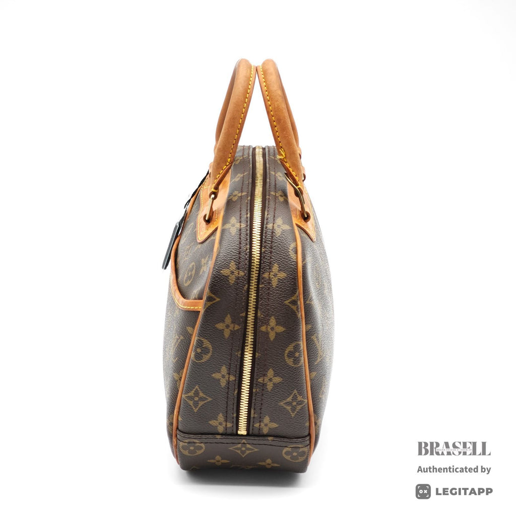 LOUIS VUITTON Monogram Trouville M42228 Handbag Brown【ImportFeeFREE】
