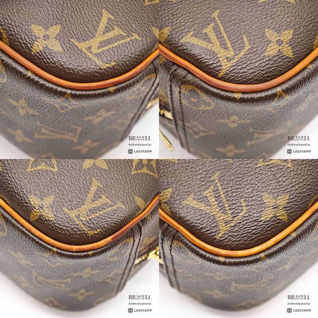 LOUIS VUITTON Monogram Trouville M42228 Handbag Brown【ImportFeeFREE】