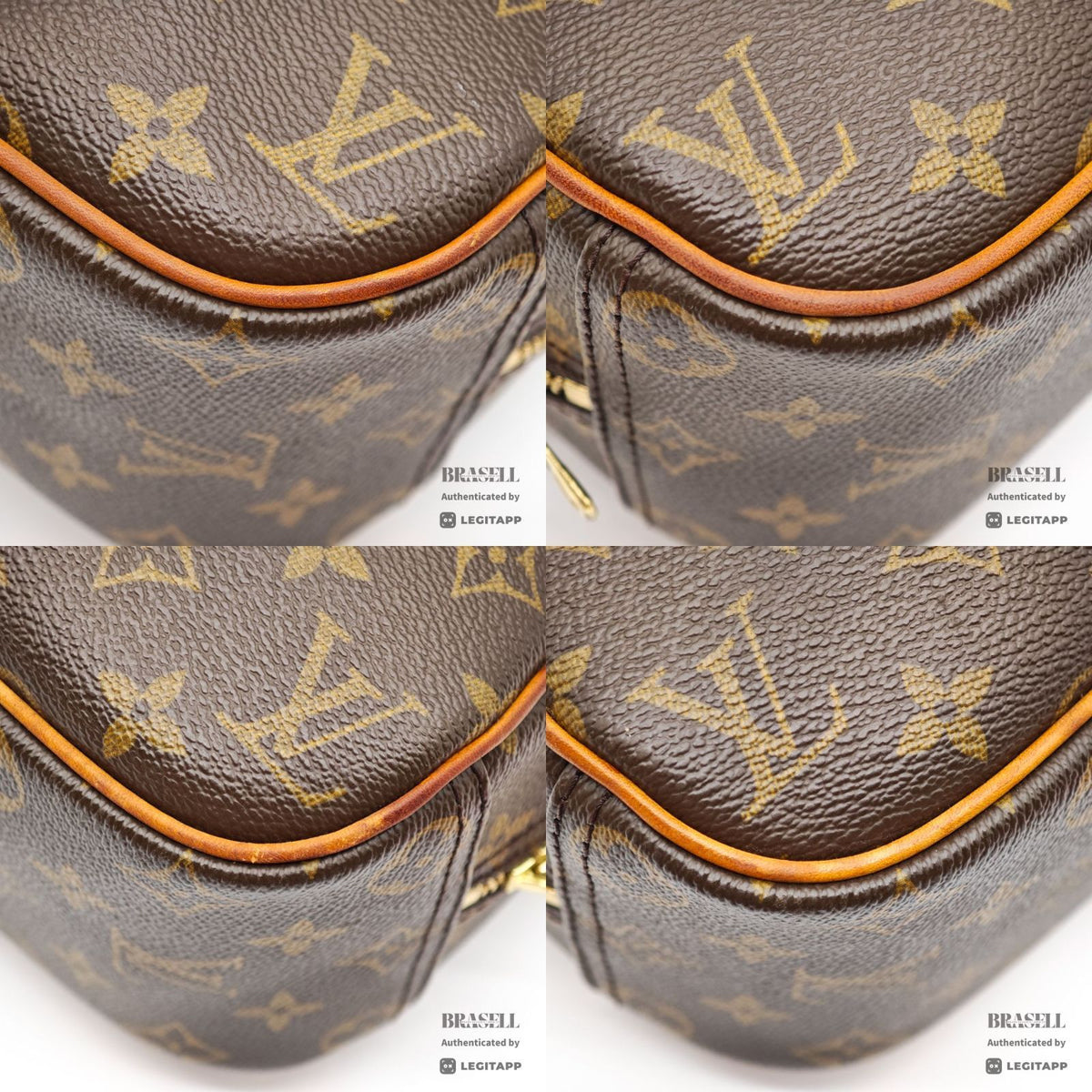 LOUIS VUITTON Monogram Trouville M42228 Handbag Brown【ImportFeeFREE】