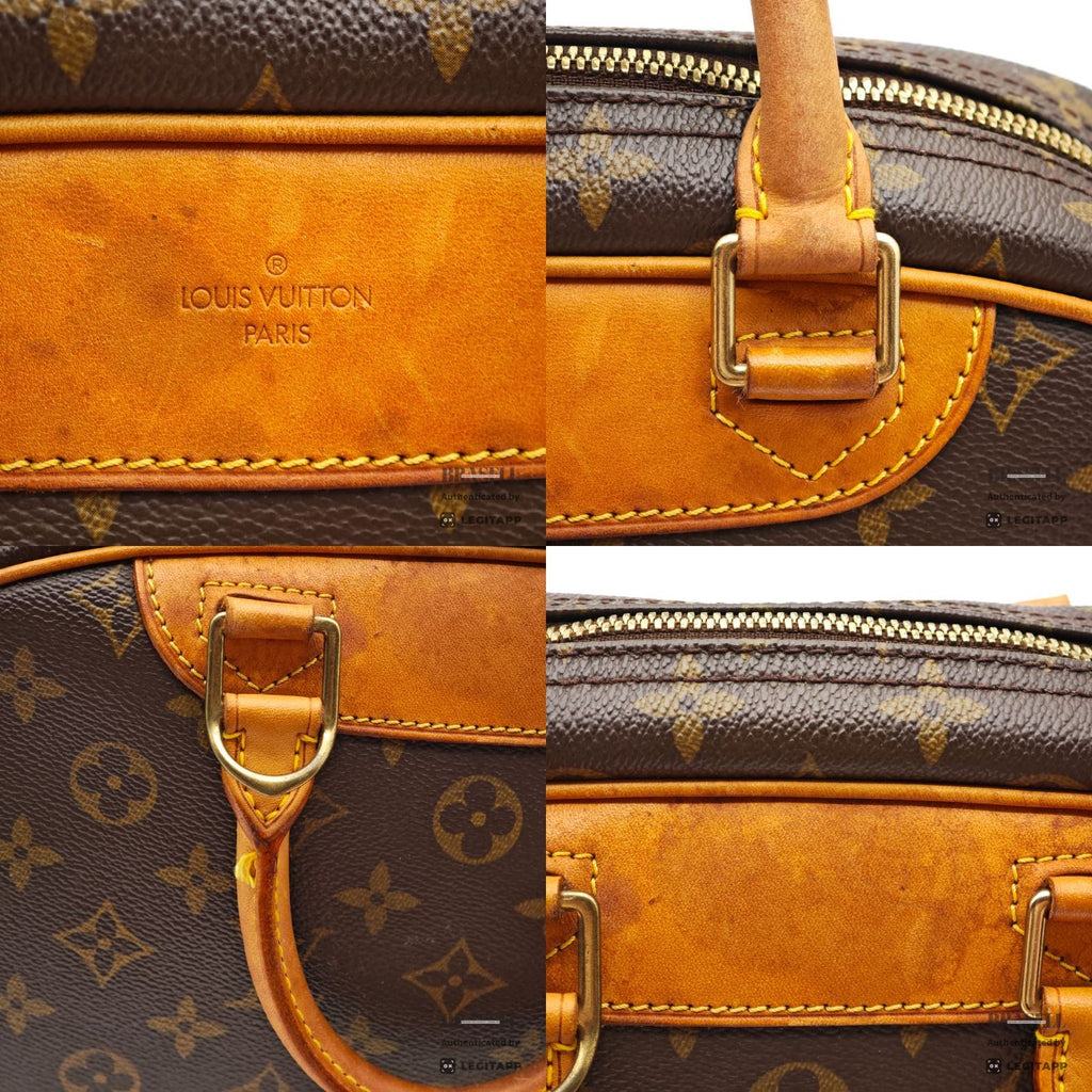 LOUIS VUITTON Monogram Trouville M42228 Handbag Brown【ImportFeeFREE】