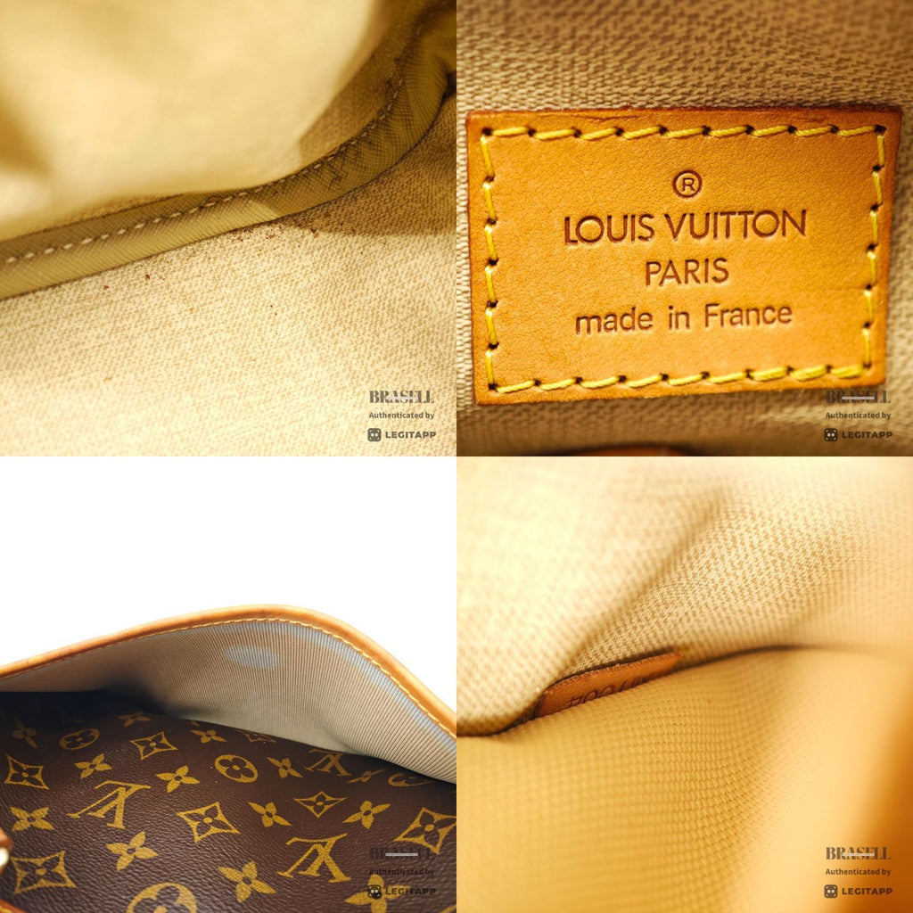 LOUIS VUITTON Monogram Trouville M42228 Handbag Brown【ImportFeeFREE】