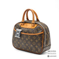 LOUIS VUITTON Monogram Trouville M42228 Handbag Brown【ImportFeeFREE】
