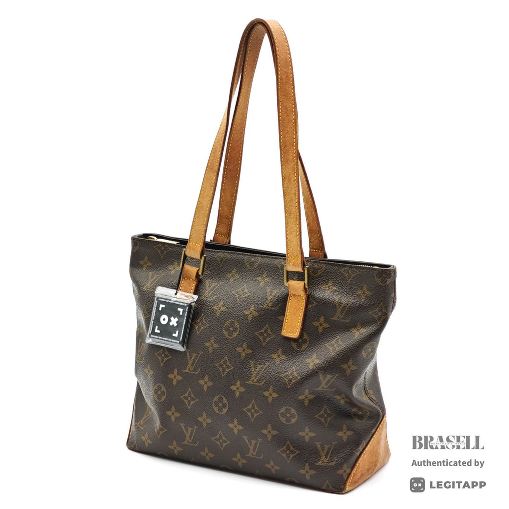 LOUIS VUITTON Monogram Cabas Piano M51148 Tote Bag Brown 【ImportFeeFREE】