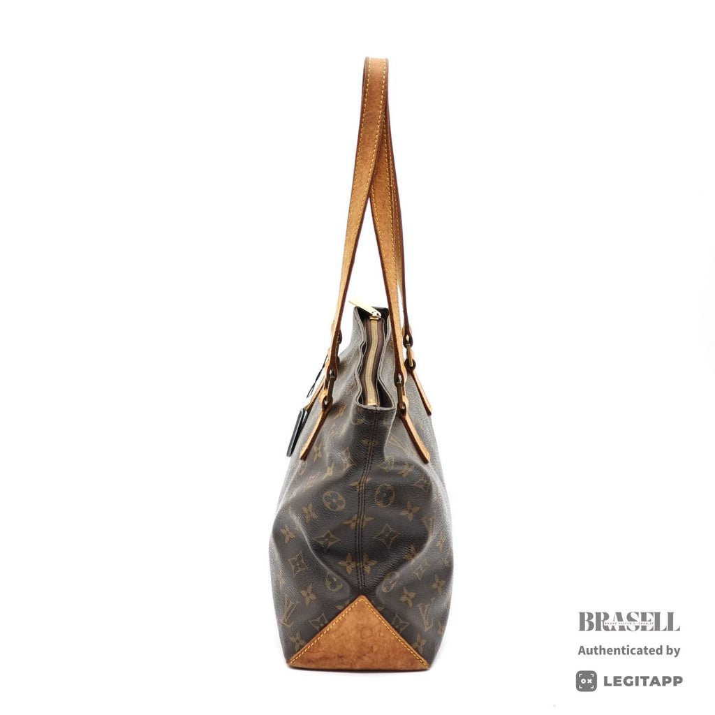 LOUIS VUITTON Monogram Cabas Piano M51148 Tote Bag Brown 【ImportFeeFREE】