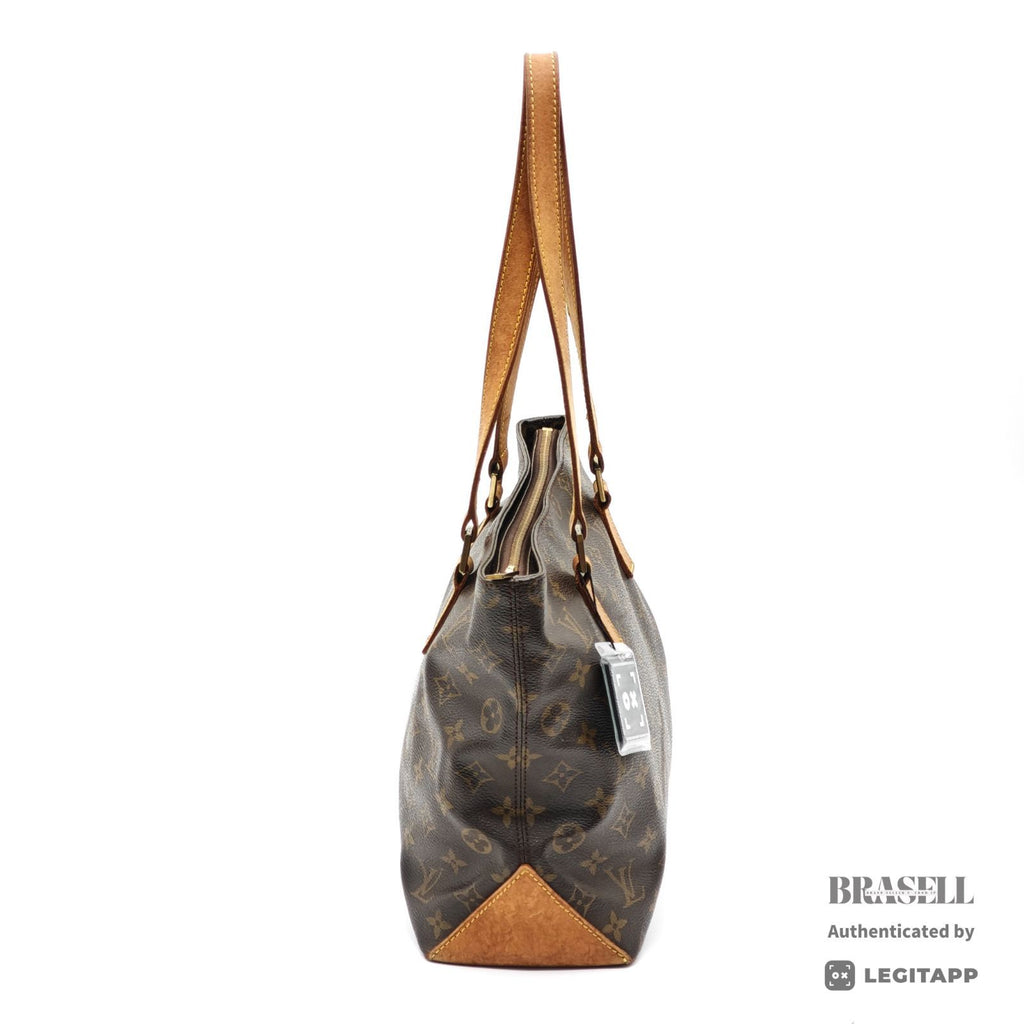 LOUIS VUITTON Monogram Cabas Piano M51148 Tote Bag Brown 【ImportFeeFREE】