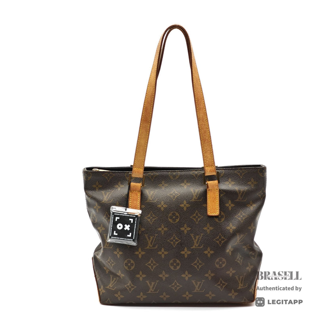 LOUIS VUITTON Monogram Cabas Piano M51148 Tote Bag Brown 【ImportFeeFREE】
