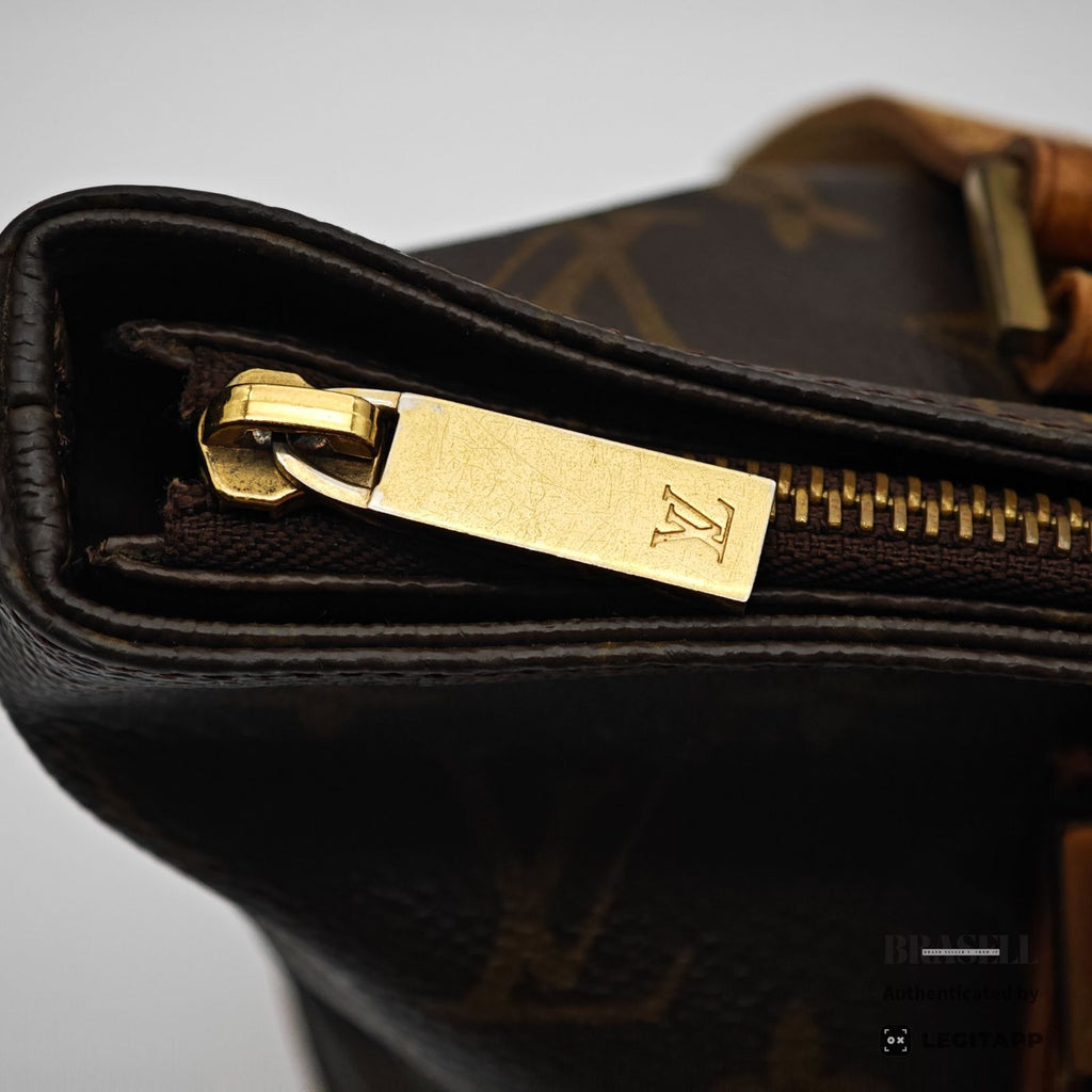 LOUIS VUITTON Monogram Cabas Piano M51148 Tote Bag Brown 【ImportFeeFREE】