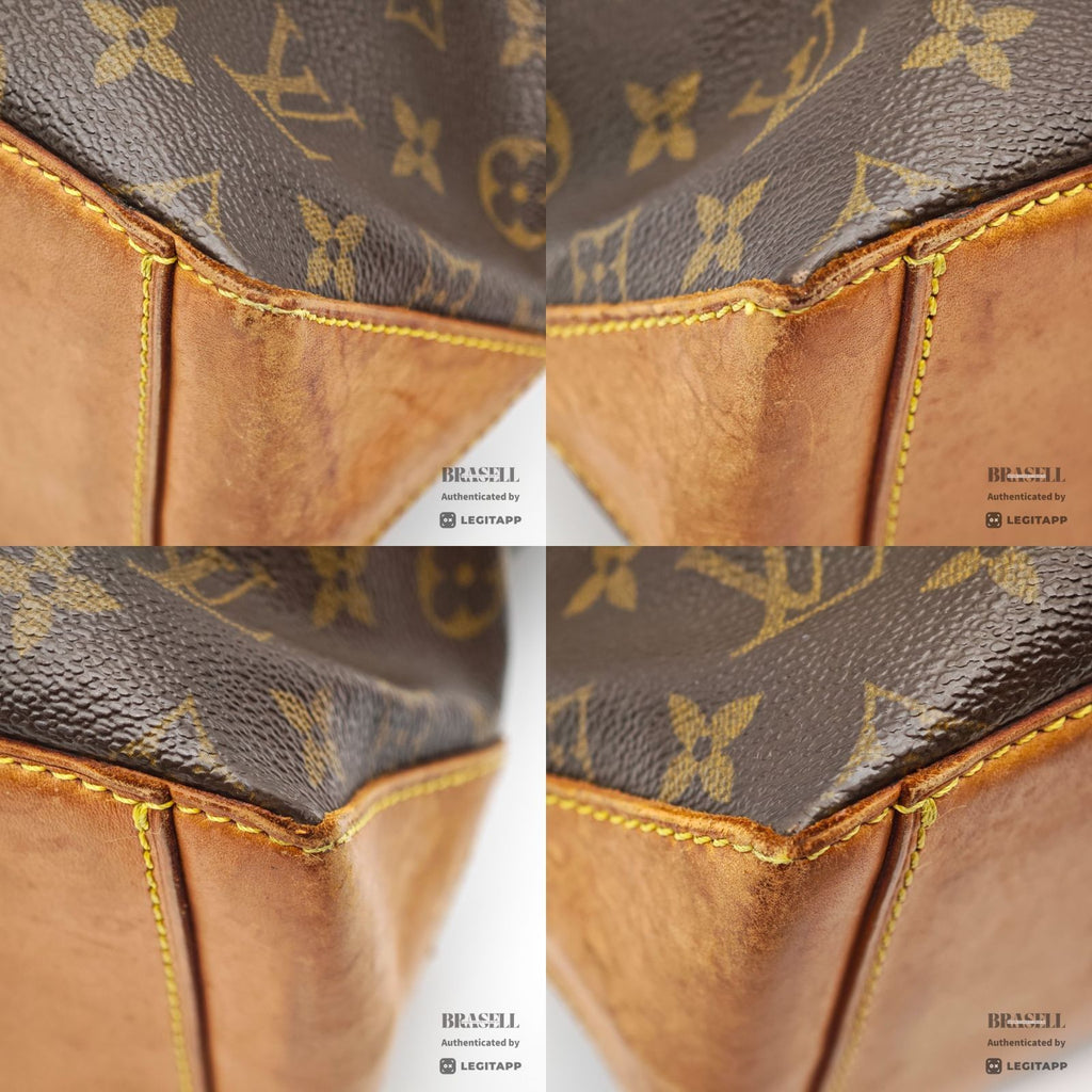 LOUIS VUITTON Monogram Cabas Piano M51148 Tote Bag Brown 【ImportFeeFREE】