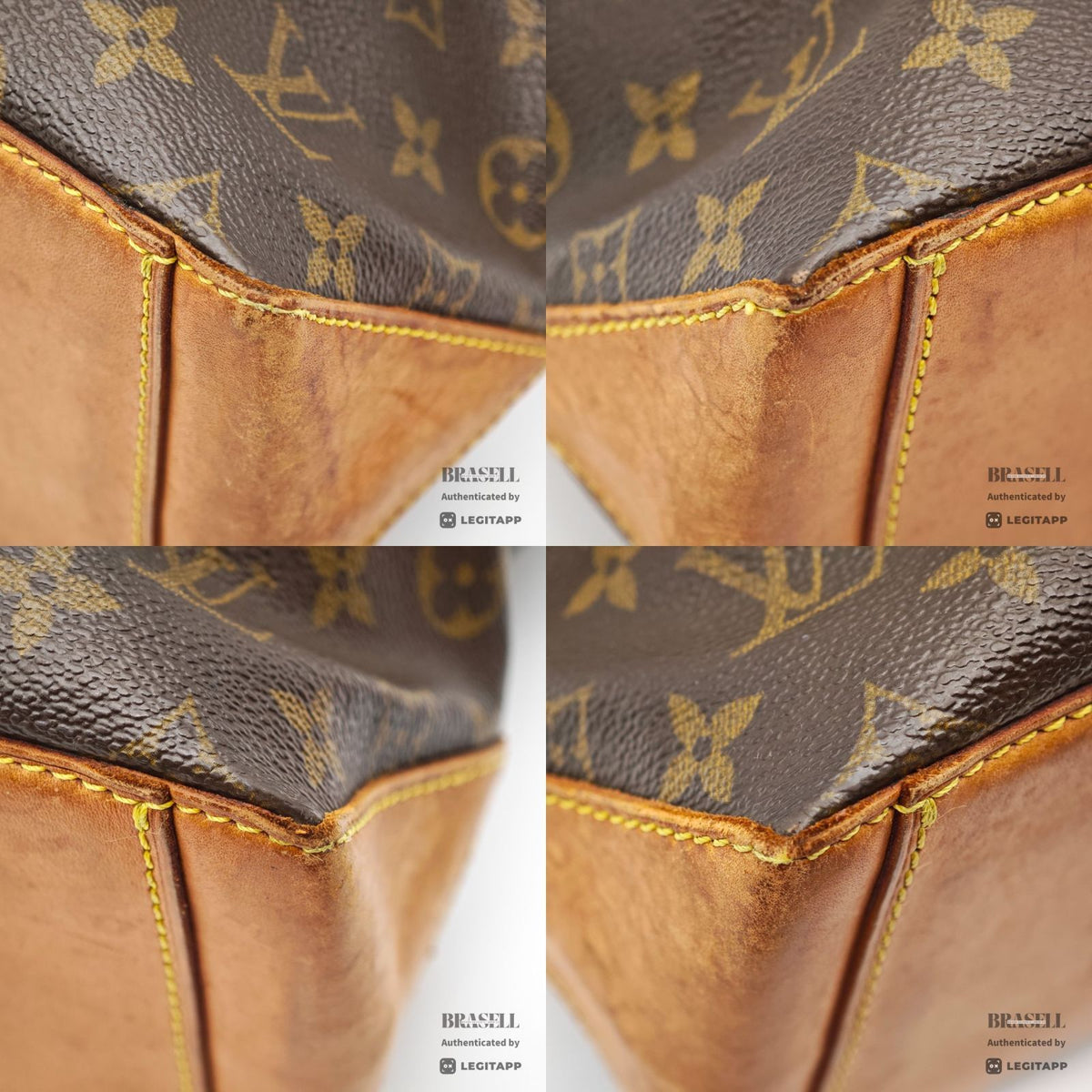 LOUIS VUITTON Monogram Cabas Piano M51148 Tote Bag Brown 【ImportFeeFREE】