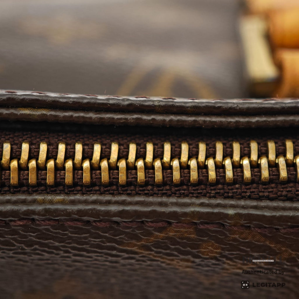 LOUIS VUITTON Monogram Cabas Piano M51148 Tote Bag Brown 【ImportFeeFREE】