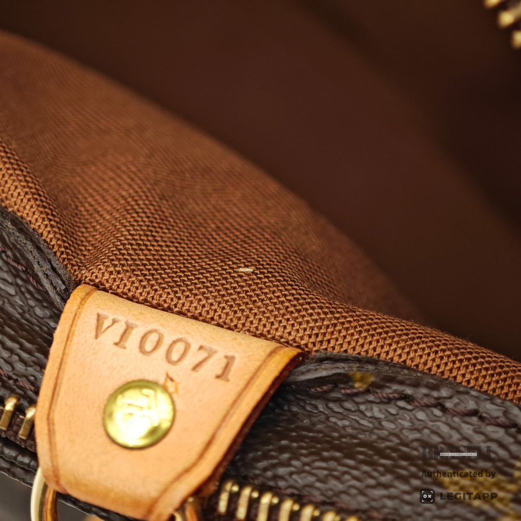 LOUIS VUITTON Monogram Cabas Piano M51148 Tote Bag Brown 【ImportFeeFREE】