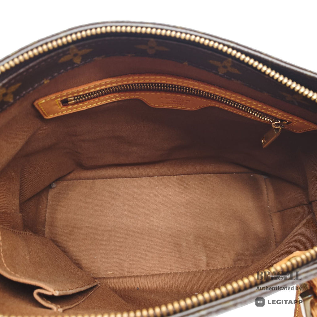 LOUIS VUITTON Monogram Cabas Piano M51148 Tote Bag Brown 【ImportFeeFREE】
