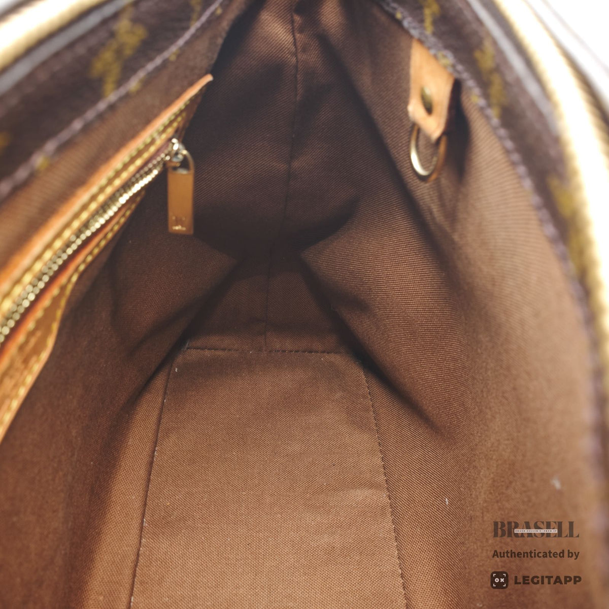 LOUIS VUITTON Monogram Cabas Piano M51148 Tote Bag Brown 【ImportFeeFREE】