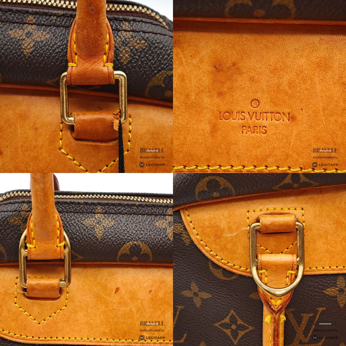 LOUIS VUITTON Deauville Hand Bag Monogram Canvas M47270 【ImportFeeFREE】