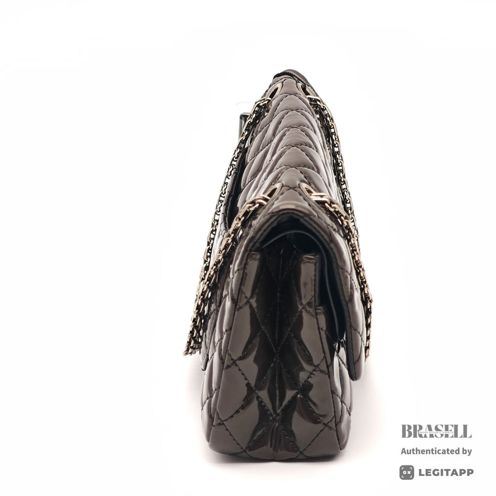 CHANEL 2.55 Chain Shoulder Bag Brown Leather Flap Handbag 【ImportFeeFREE】