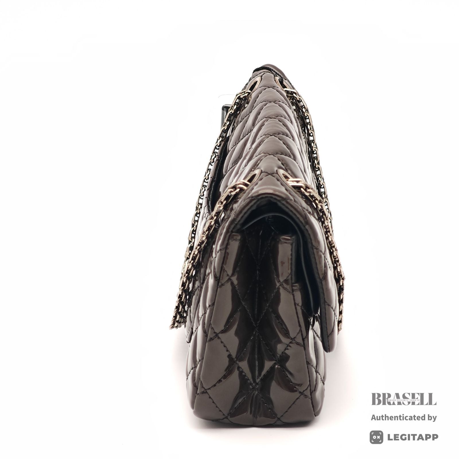 CHANEL 2.55 Chain Shoulder Bag Brown Leather Flap Handbag 【ImportFeeFREE】