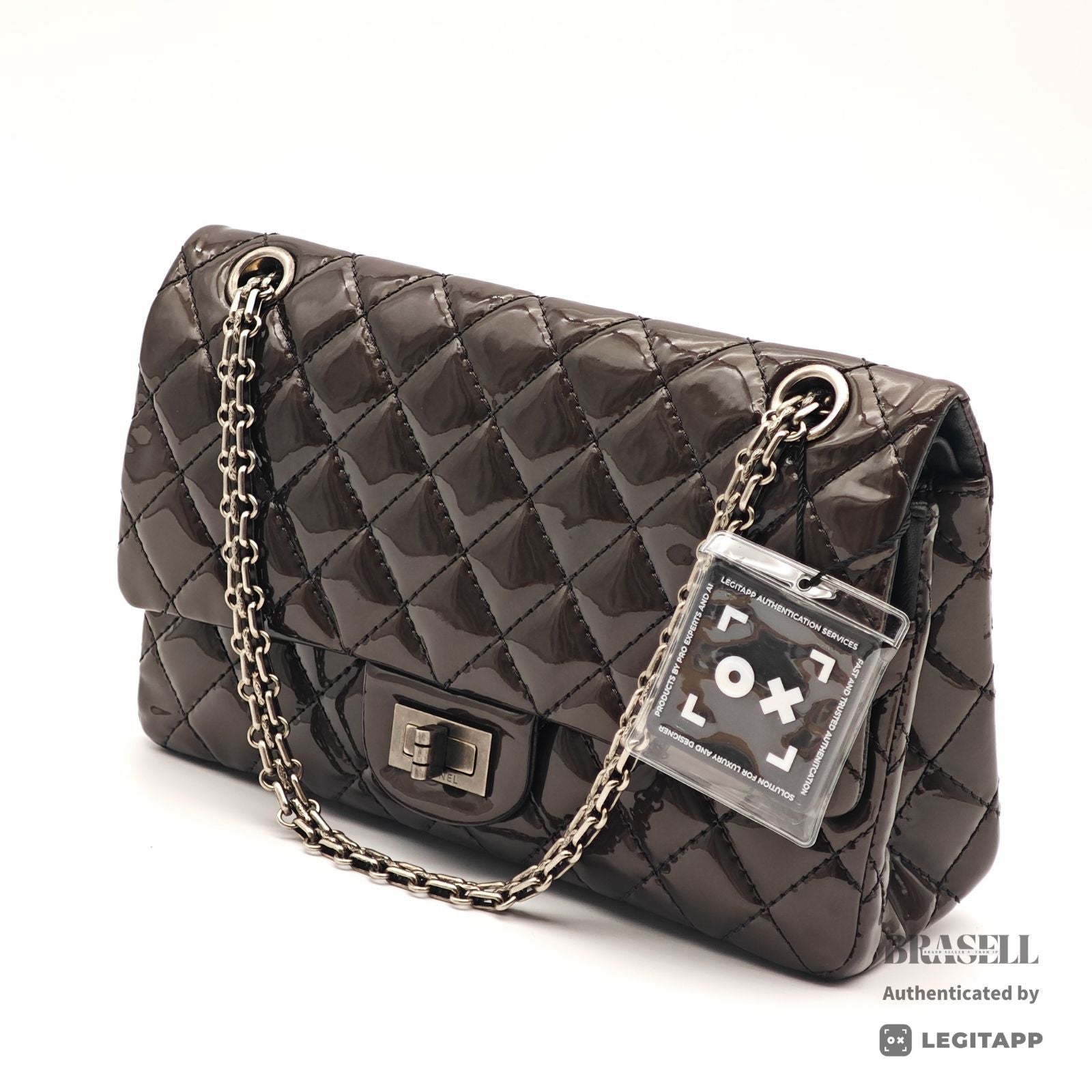 CHANEL 2.55 Chain Shoulder Bag Brown Leather Flap Handbag 【ImportFeeFREE】