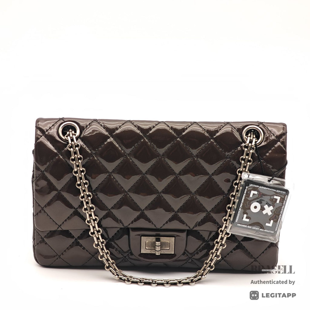 CHANEL 2.55 Chain Shoulder Bag Brown Leather Flap Handbag 【ImportFeeFREE】
