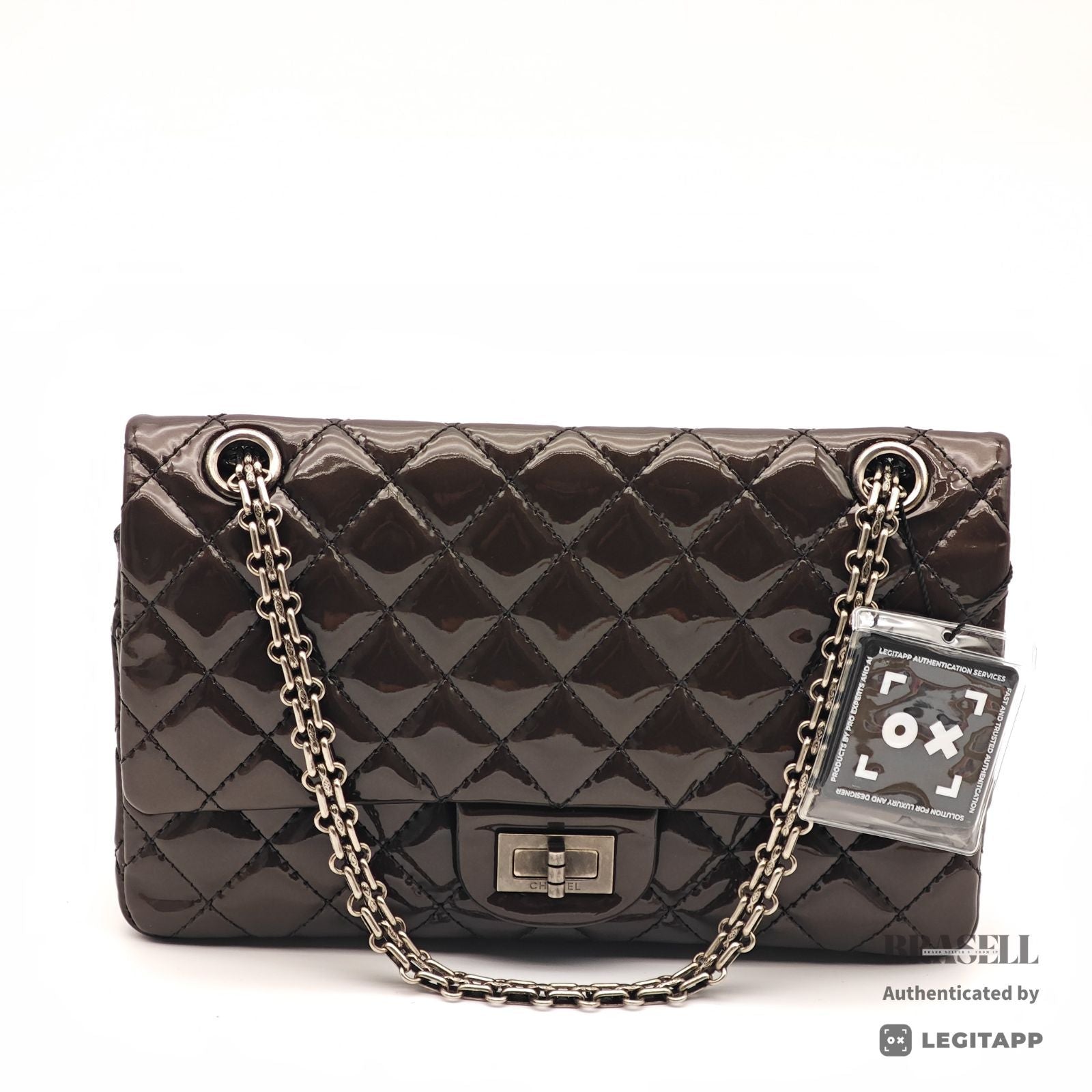 CHANEL 2.55 Chain Shoulder Bag Brown Leather Flap Handbag 【ImportFeeFREE】