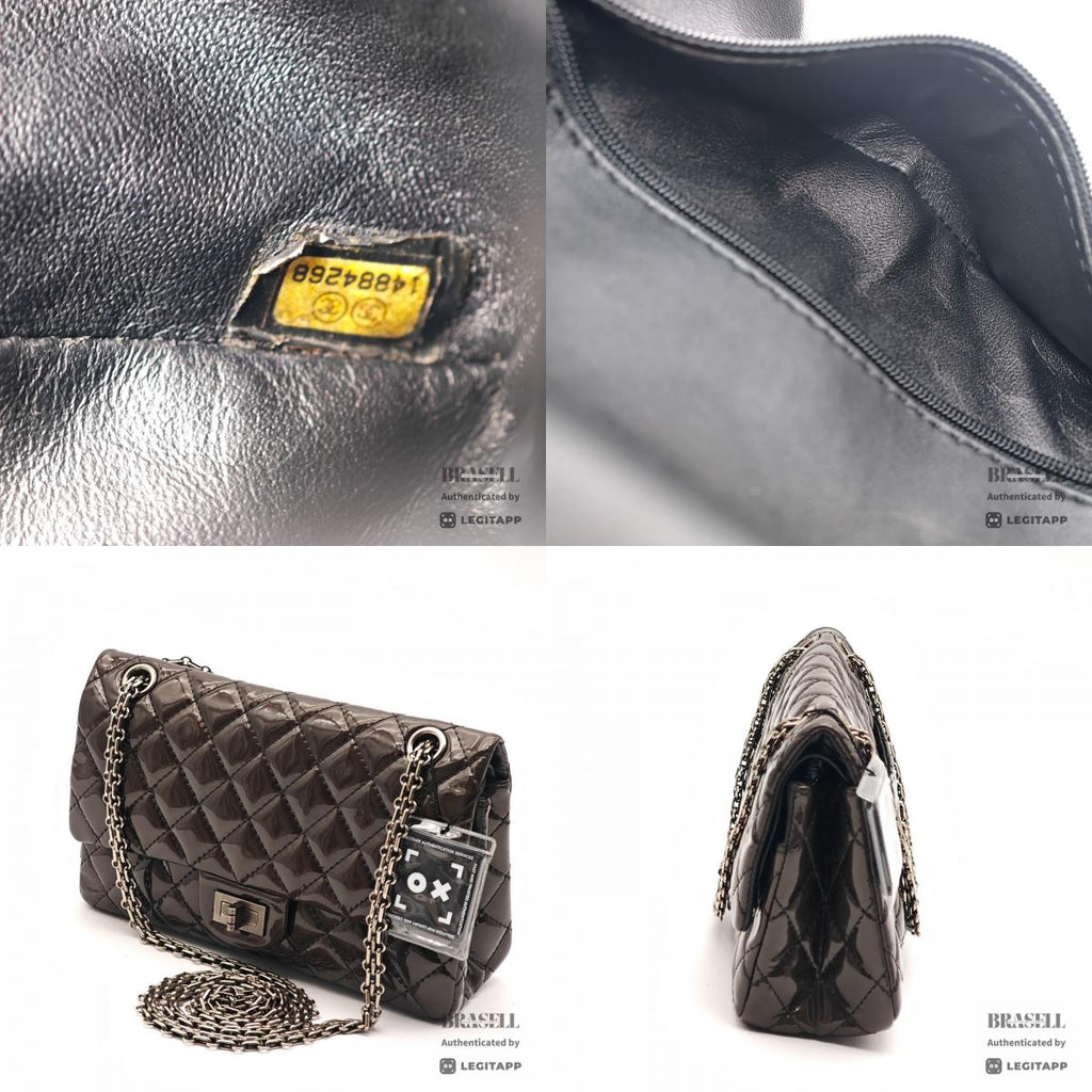 CHANEL 2.55 Chain Shoulder Bag Brown Leather Flap Handbag 【ImportFeeFREE】