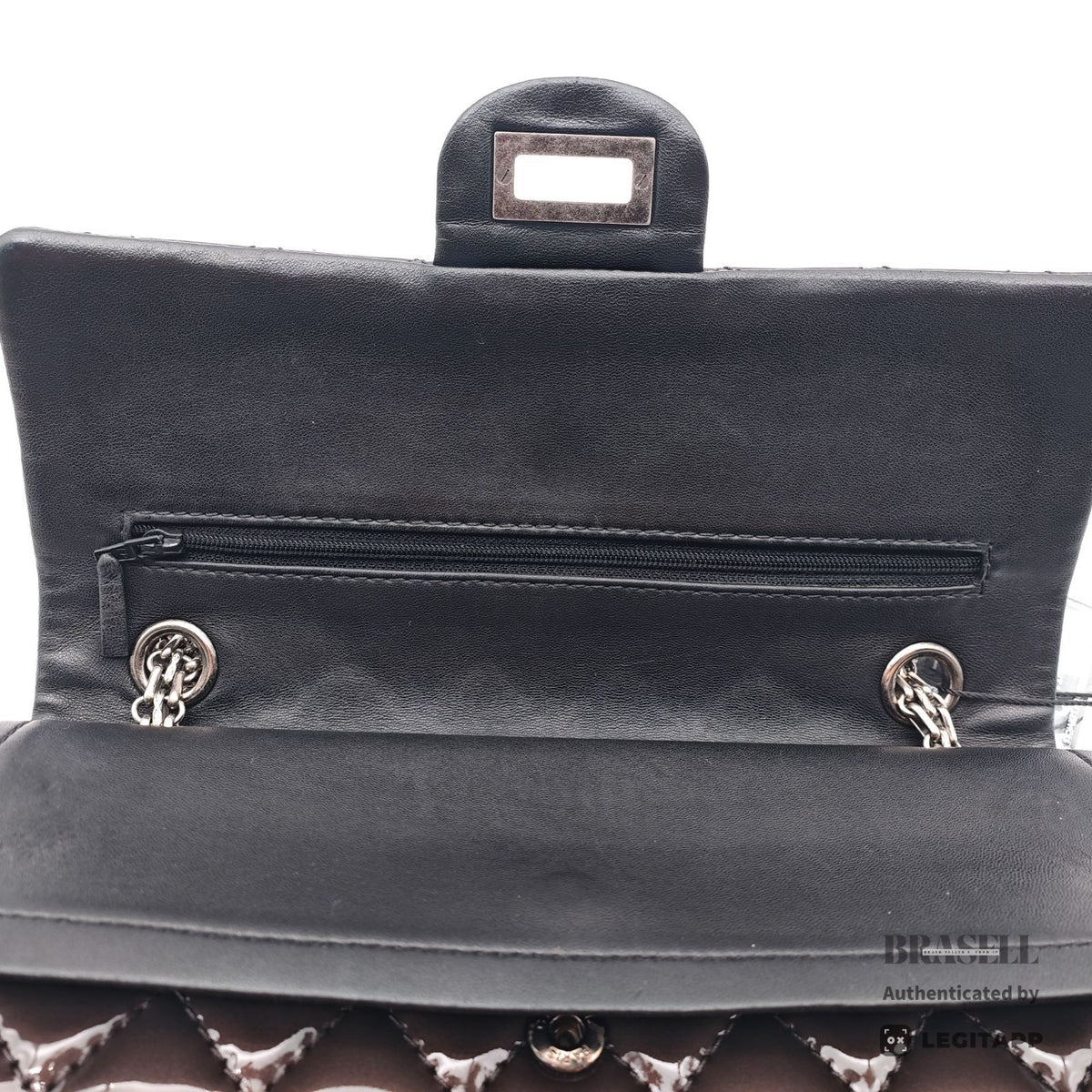 CHANEL 2.55 Chain Shoulder Bag Brown Leather Flap Handbag 【ImportFeeFREE】